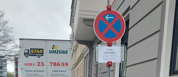 Einrichten von Halteverbotszonen